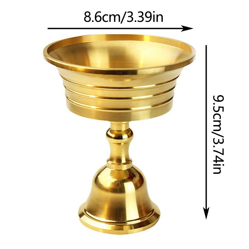 1PC Copper Butter Lamp Holder Photography Anniversary Decor Long Lamp Candle Holder Home Decoration Candle Holder Table Decor