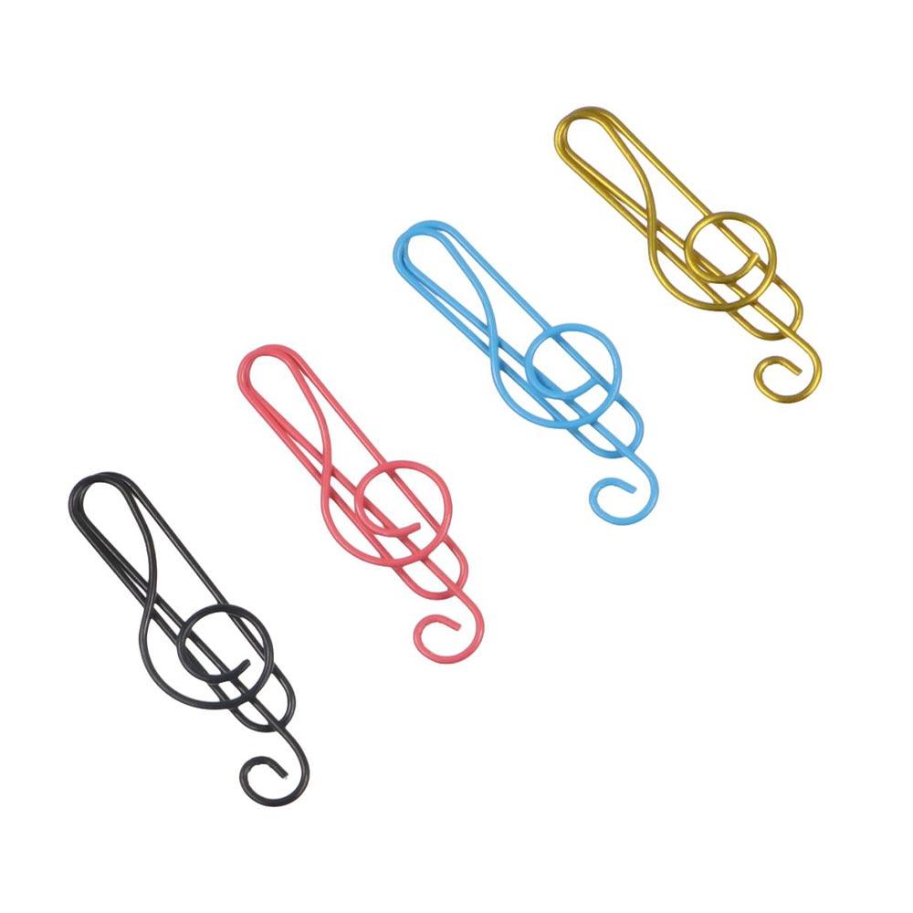 20PCS/Set Music Note Music Note Metal Paper Clips Metal Music Note Shaped Paper Clip  Office
