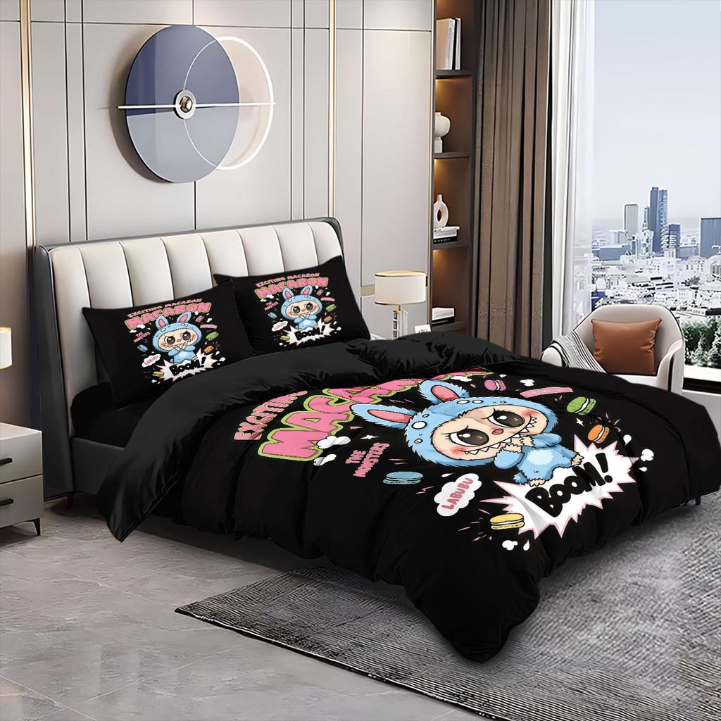 Duvet Cover Pillowcase Mkoko bubu Bedding Set Adult Boy Girl Bedroom Decoration Children Single Double Large Size