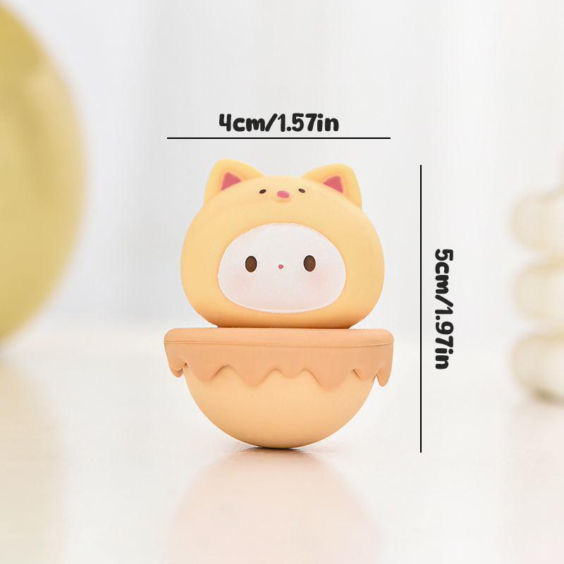 Cartoon Tumbler Ornament Mini Tumbler Toys Ornaments Desktop Festival Decoration For Christmas Easter Carnival Party Favor