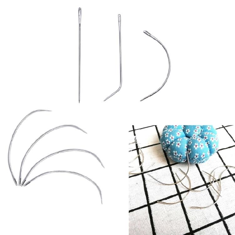 50 Pcs Heavy Duty Curved Needle Weaving Needle for Carpet Leather Project