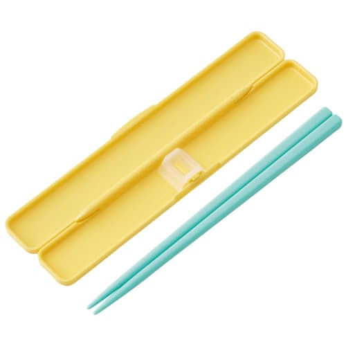 Skater Chopsticks and Chopstick Case Set, Disney Chip & Dale Cafe Retro Design, 18cm, Antibacterial, Adult Size, Made In Japan, ABC3AG-A