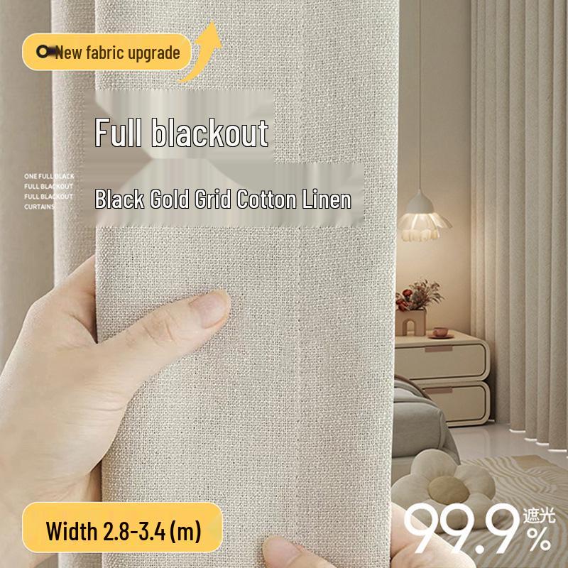Perdele Blackout Shaoxing: Design Modern Minimalist, Bumbac-In Gros, Blocare Soare, Izolare Termică, pentru Dormitor și Living.