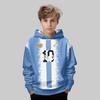 Autumn 3D Sports Themed Graphic Printed Hoodies Fashionable Casual Sports Long Sleeved Children's Boy Hooded Sweatshirts
