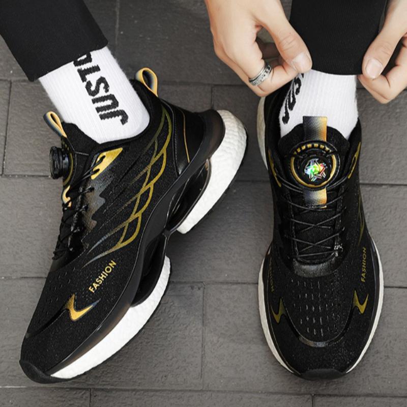 Luxury Men Marathon Race Running Shoes 2025 Summer Elasticity Damping Sneakers Carbon Plate Air-cushion Sports Shoes 45