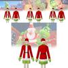 Festive Grinch Cosplay Costume For Christmas Parties Fun Velvet Fabric Unisex Sizes Xs To Xxxl