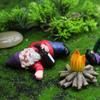 Mini Resin Moss Micro Landscape Decoration Outdoor Fairy Miniature Garden Dwarf Ornaments Handicraft Flower Pot Accessories Elf