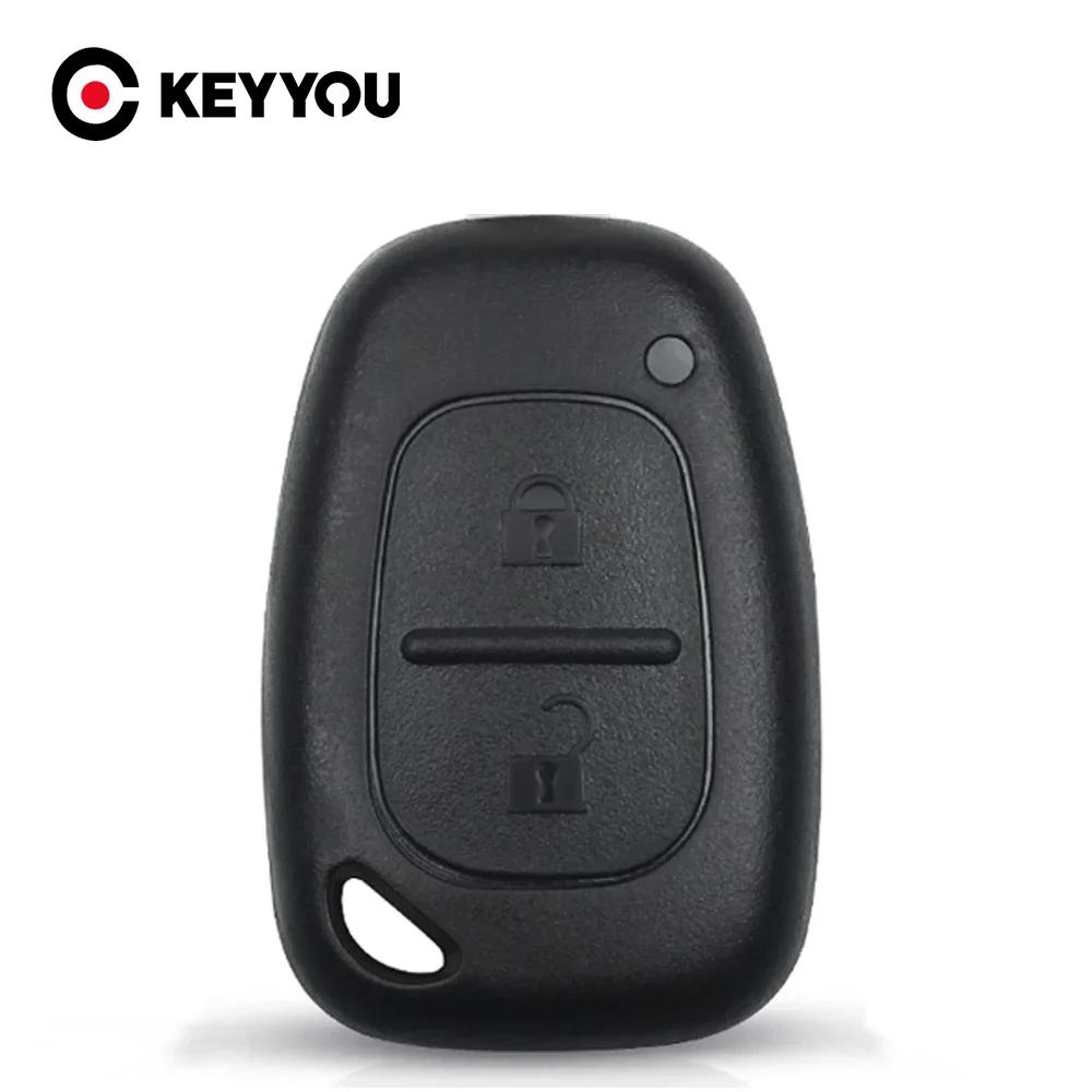 KEYYOU 10PCS For Renault Opel Vauxhall For Nissan Vivaro Traffic Primastar Remote Car Key Case Shell 2 Buttons