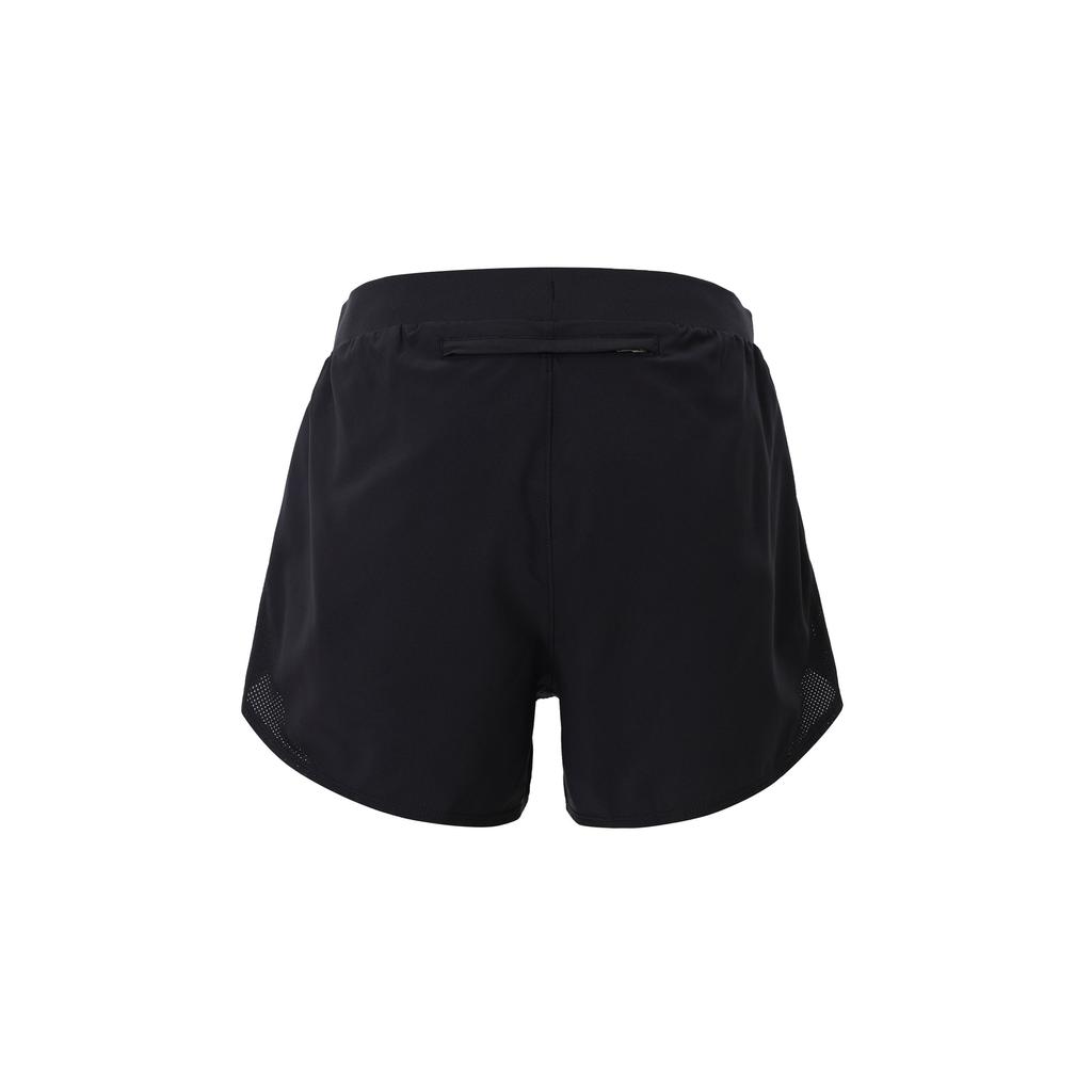 Under Armour Fly-By Elite Logo Bedruckte Gesäßtasche mit Reißverschluss Elastischer Bund Solide Gerade Lässige Shorts Damen Shorts Schwarz 1369766-001