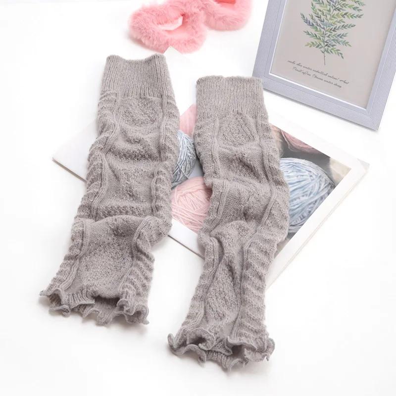 New Spring Japanese Style Lolita Warm Leg Thin Knitted Socks Girl Foot Covers Leg Warmers for Women Knee Warmers JK Socks