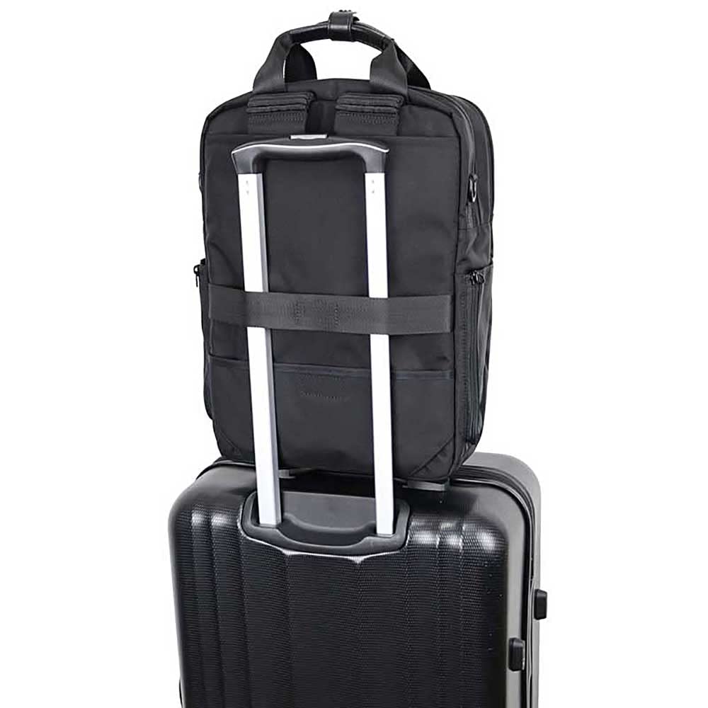 STARTTS SUV 3-Way Business Bag, Vertical Briefcase, Shoulder Bag, Backpack, Navy, SU-02-NV