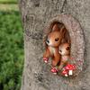 Hand Painted Squirrel Statue Garden Squirrel Statue Ornament For Garden Trees And Outdoor Landscape Decoration