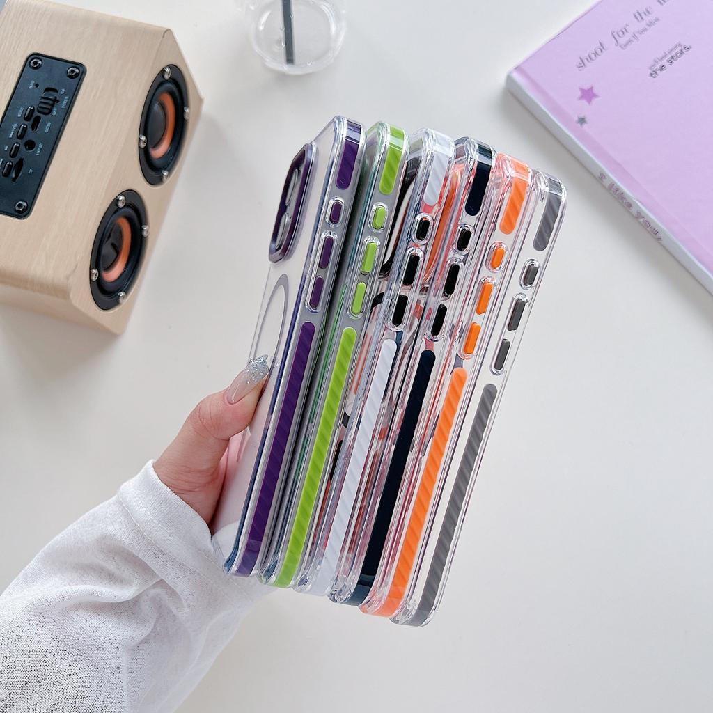 High End for Apple 16pro Phone Case 13 Personality for IPhone 15 Anti Slip Airbag Anti Fall Protective Cover