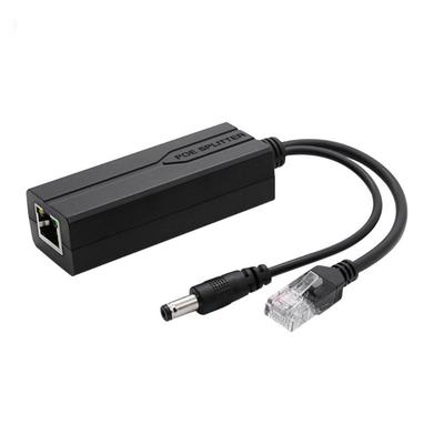 Small DC5.5x2.1mm POE Splitter DC12V PoE To DC5.5x2.1mm Adapter, 48V Input To 12V Output for Surveillances Cameras