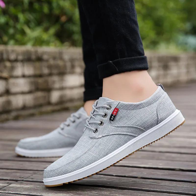 2025 Canvas Sneakers Men Vulcanized Odorless Oxfords Shoes Male Casual Breathable Trainers Sport Shoes Boys Student Plimsolls