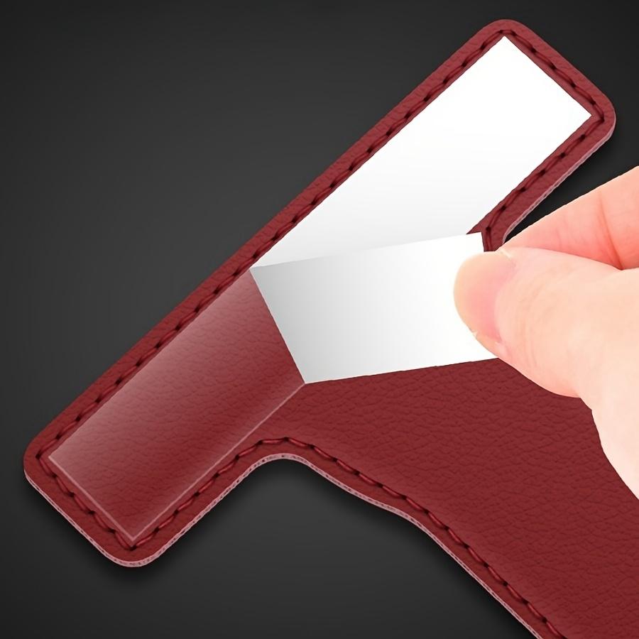 Car Co-Pilot Glove Box Hook - Heavy-Duty PU Leather Organizer with Strap, Secure Snap Closure for Car