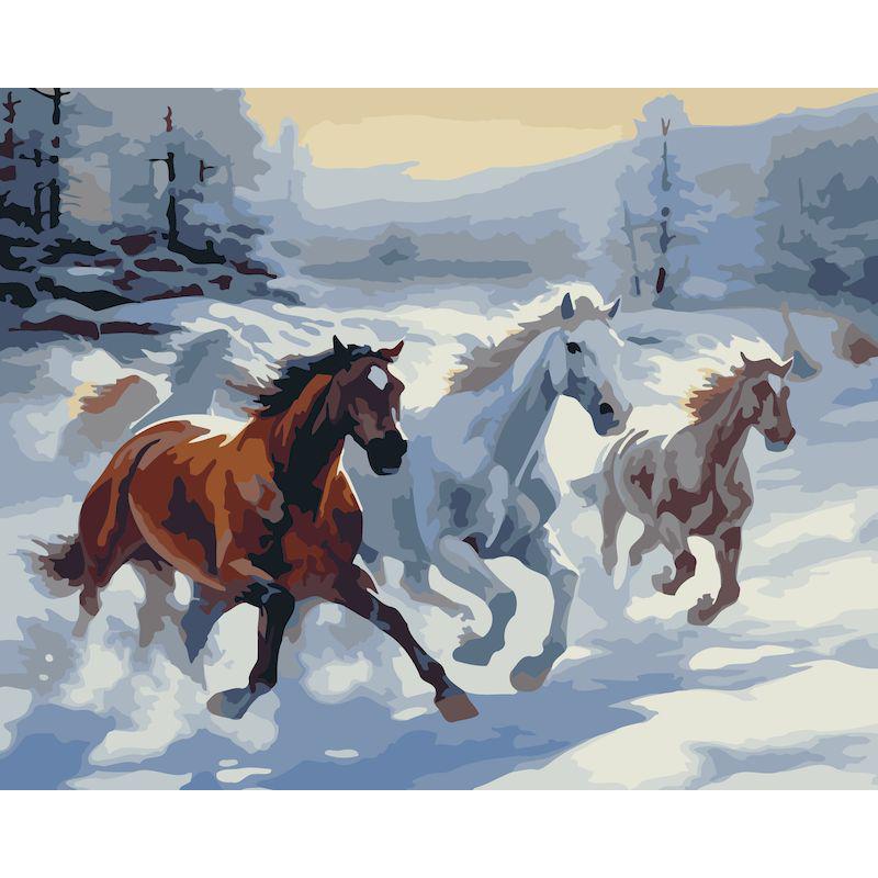 Frameless Digital Oil Painting for Entrance Hall - 40x50 Pigment Kit.