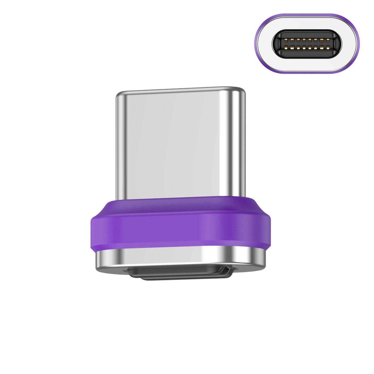 PD 240W Fast Charging Magnetic USB C Cable, 90°&180° Rotation Charging Cable Micro USB 1 meter