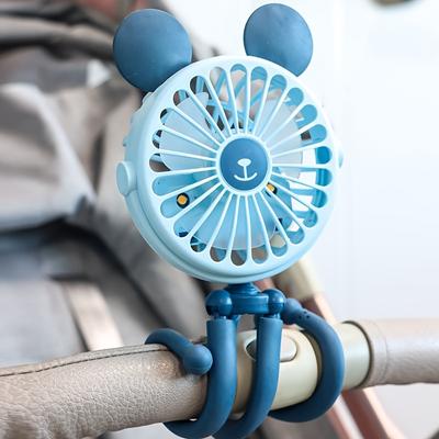 Stroller Fan Handheld Octopus With Flexible Tripod for Car Seat Bed Bike USB Rechargeable Desk Fan for Office Baby Room Outdoor