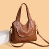 Winter new large-capacity portable shoulder bag trendy soft leather texture bag messenger bag fashionable