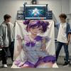 Purple Sailor Uniform Girl Anime-Style Flannel Throw Blanket – Soft, Cozy, And Vibrant Digital Print On Lightweight Polyester