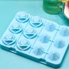 Silicone Molds Ice Cube Tray with Lid Rose Flower Diamond Shape Reusable Ice Mold Bar Kitchen Accessories Ice Cream Maker Tool