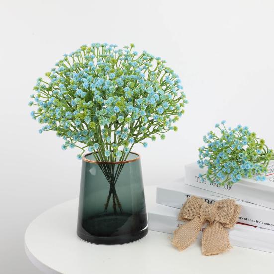 UV-Resistant Artificial Flowers 20&36 Stems Realistic Touch Gypsophila Bouquets for Weddings Home Decor Weatherproof Plastic Fake Flowers for Outdoor