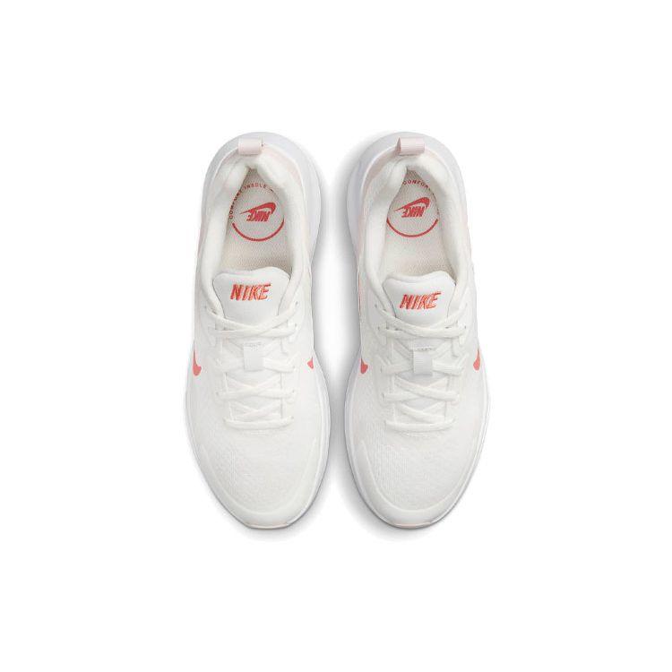 Nike Wearallday Comfortable Fashionable Fabric Durable Breathable Low-Top Running Shoes Women Sneaker Light-Pink White CJ1677-105