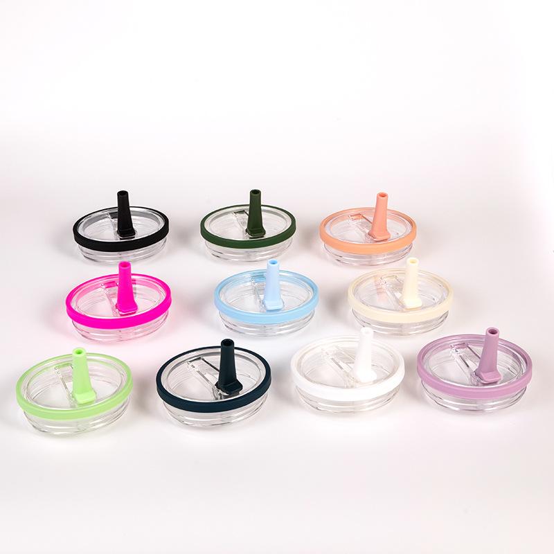 1PC 30OZ Tumbler Flip Straw Lid Replacement for Stanley Thermal Water Bottle Cover Reusable Spill-proof Cups Cover with Straw