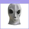 Maska Lateksowa Obcy Nakrycie Głowy Motyw Filmu Ufo Sci-fi Akcesorium Kostiumowe na Halloween do Cosplayu