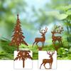 3x Stakes Silhouette Yard Sturdy Versatile Art Decors Garden Decor Decorative for Holiday