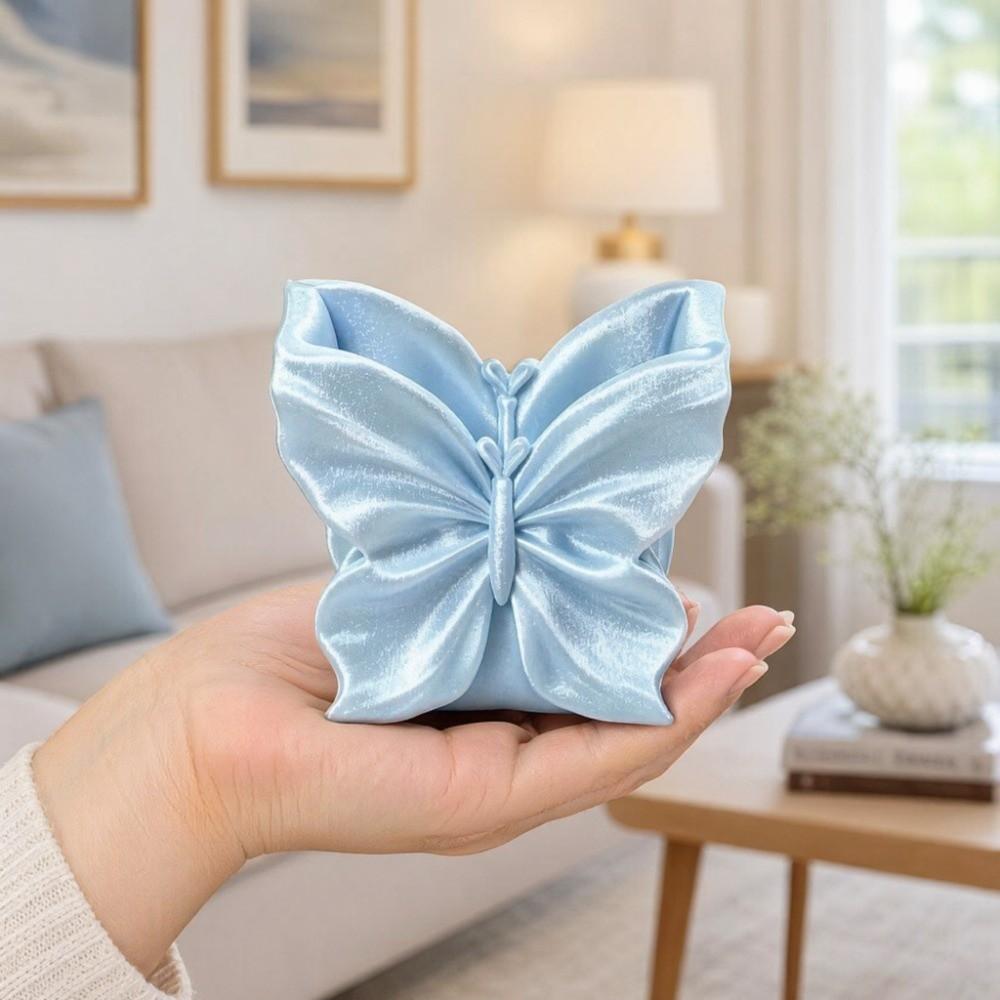 Makeup Brush Bin 3D Printed Pen Stand Simulation Butterfly Model Study Room Decor