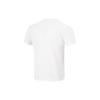 Li Ning Logo Print Simple Round Neck Short Sleeve T-Shirt Men Tops Standard-White AHSU407-2