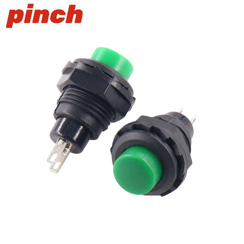 

12mm Round Head Self-Resetting Momentary Switch - DS-502, NO, Red/Yellow/Blue/White