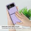 New Arrivals Solid Color Leather Flip Cover For Samsung Galaxy Z Flip 4 Z Flip 3 Magnetic Flip Phone Case Valentine 'S Gift