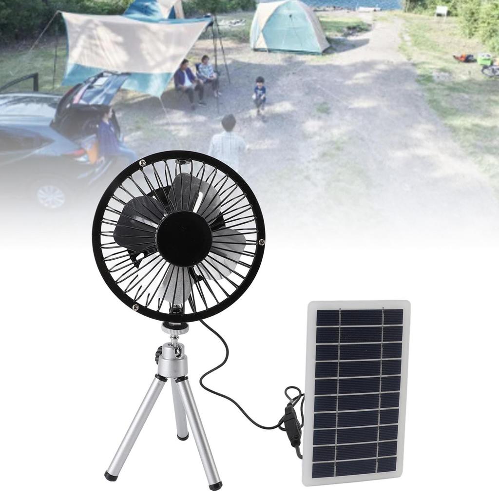Solar Vent Fan Monocrystalline Silicon 10W Solar Panel Powered Fan Eco Friendly Quiet with Stand for Camping Hiking or Picnics