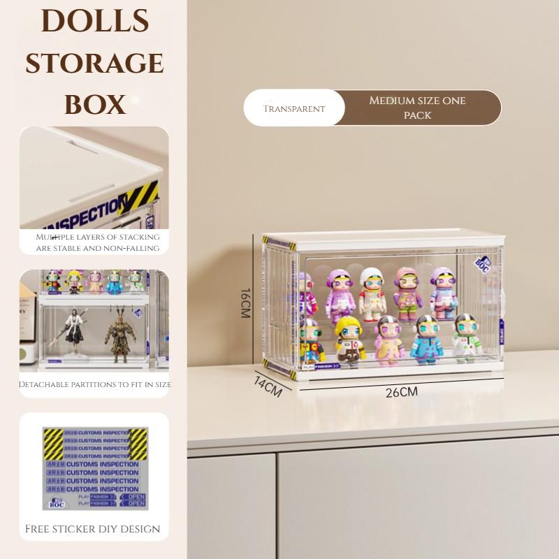 

Акриловый органайзер для коллекционных фигурок и коробок-сюрпризов Прозрачный настольный органайзер высокой четкости для игрушек и экшн-фигурок белый
