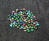 Opal Negru Etiopian Natural Multi Fire Oval Cabochon Piatră Prețioasă Liberă Lot 28 Bucăți 3*5 MM 5 CT Cabochon Opal Negru Piatră Prețioasă Pentru Crearea Bijuteriilor