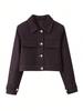 Women's Autumn European & American Fashion Simple Short Denim Jacket