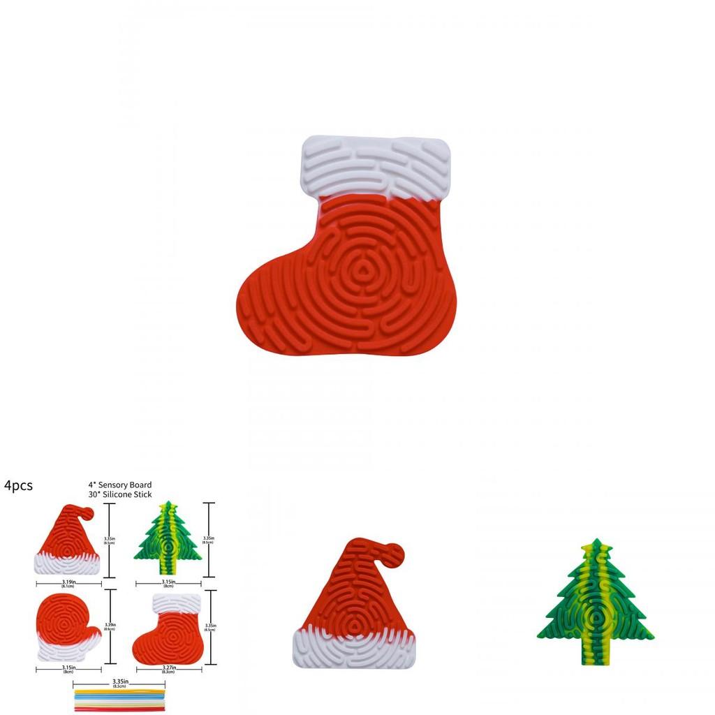 Sensory Activity Board Colorful Silicone Stress Relief Toy For Kids Cognitive Development