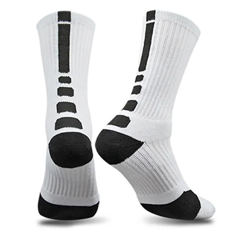 1Pair Basketball Socks Actual Combat Training Sport Socks Men Thick Towel Bottom Mid Tube Socks For Men