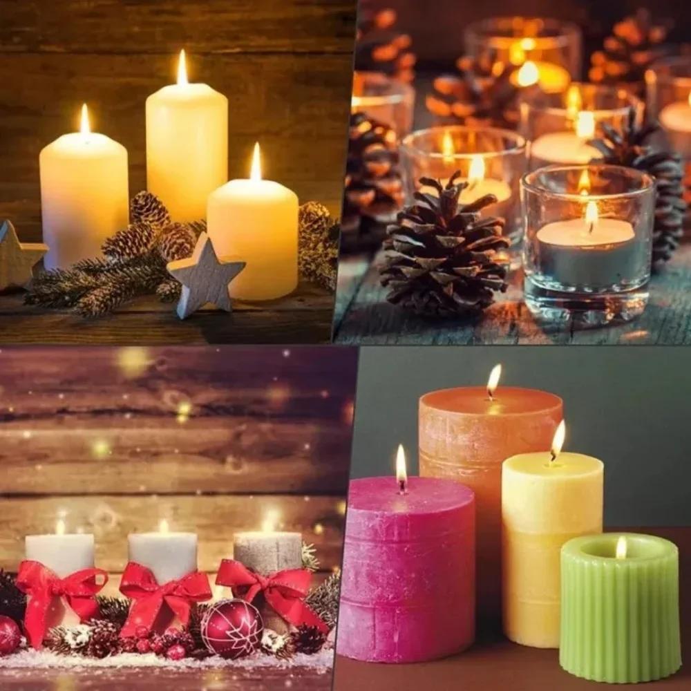 100 Pezzi Stoppini per Candele in Cotone Puro Senza Fumo Fai da Te Anima in Cera Anima in Cotone Intrecciata Linea di Cera per Lampade a Cherosene per Candele da Te Light Candele Galleggianti