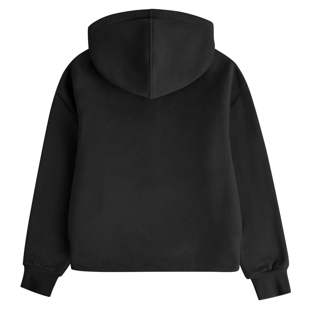 Zip-Up Hoodie für Mädchen (große Kinder), Langarm, mit farbiger Kapuze, Sweatshirt für Freizeitkleidung