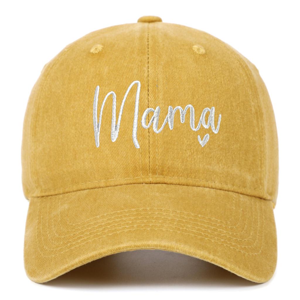 Classic Mama Embroidered Baseball Cap With Adjustable Fit For Casual Wear