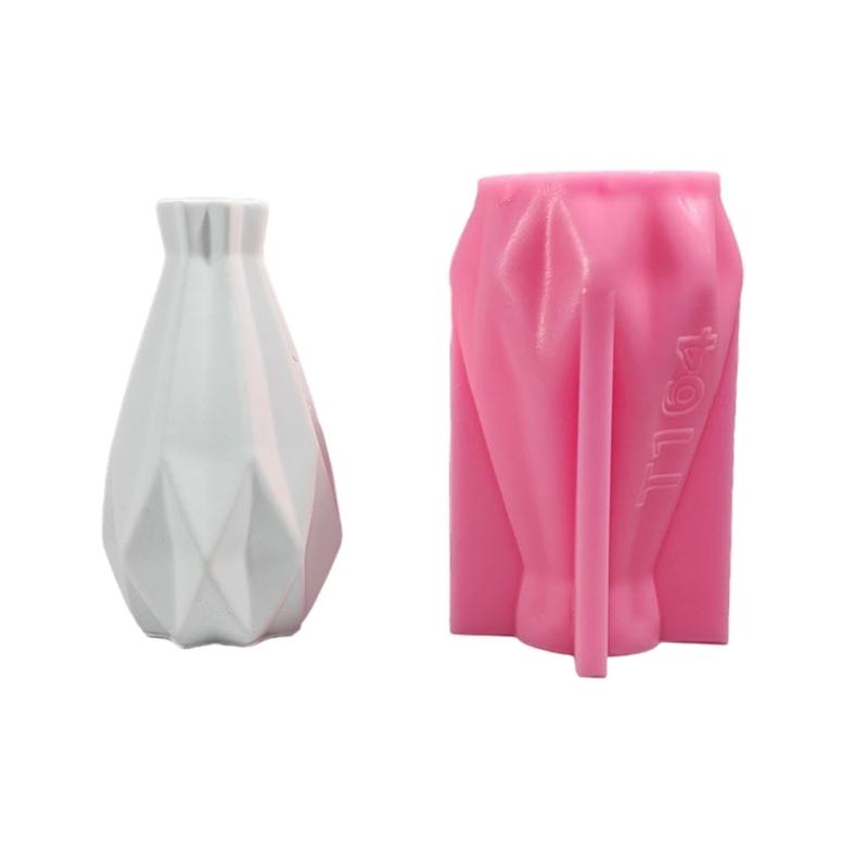 High Temperature Resistant Silicone Mold for Nordic Style Flower Vase Makeup Brush Holder Mold Wedding Decoration Mold 1