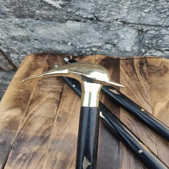 

Антикварный стиль Викторианский Винтажный Дизайнерская Латунная Ручка Трость Деревянная Трость M аэро