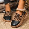 Fashion Women Flats Wedge Leather Fashion Comfortable Shoes Women Slip On Nurse Shoes  Outdoor Plus Size 36-43