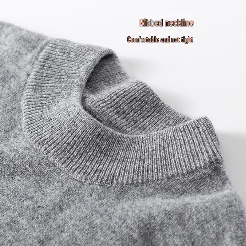 Hengyuanxiang Kids' Pure Wool Round Neck Pullover