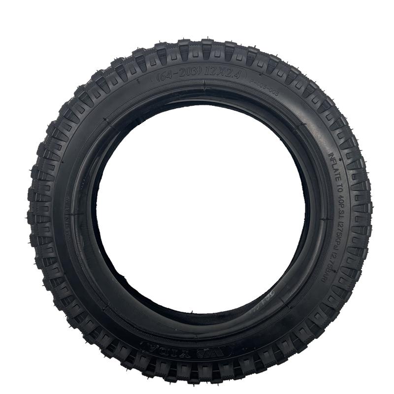 Children's Off-Road Bicycle Tire & Tube: Sizes 12/14/16/18/20x2.4, Model 64-203, Straight Valve