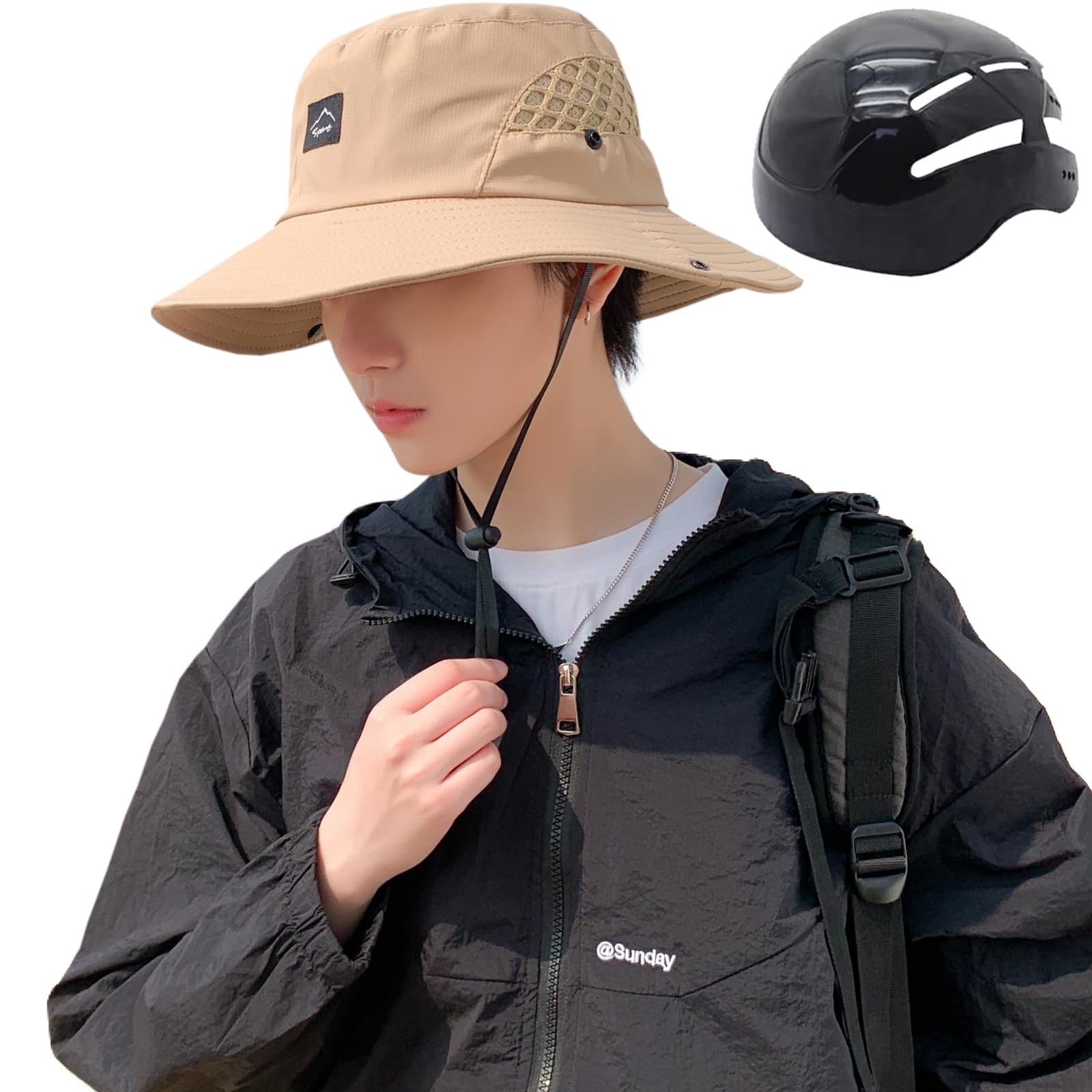 

Велосипедная шляпа Стильная летняя шляпа Стиль Шлем для Идеально подходит для Катастрофа Город На открытом воздухе Легкий Подбородок Высоко Подходит для Повседневного Окружность головы Мужской